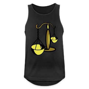Libra star sign Horoscope - Men's Breathable Tank Top - black - Front - Nick (188cm)