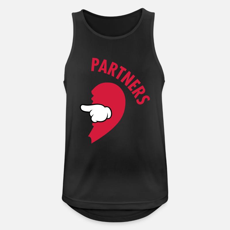 Running Partner (Part 2) - Männer Tank Top atmungsaktiv - Schwarz