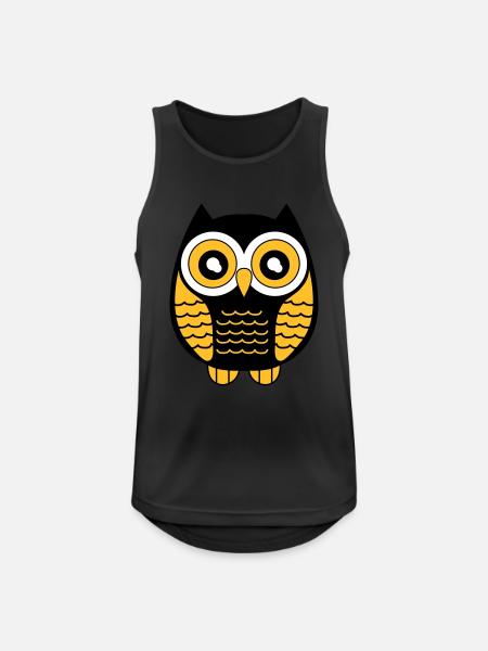 eule_02 - Men's Breathable Tank Top - black