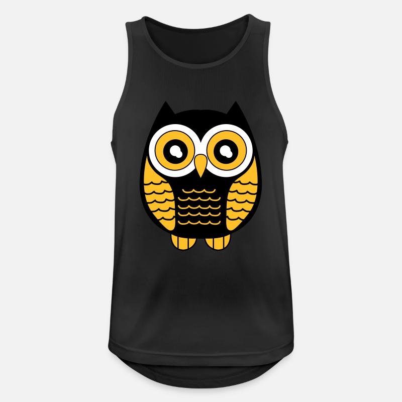 eule_02 - Men's Breathable Tank Top - black