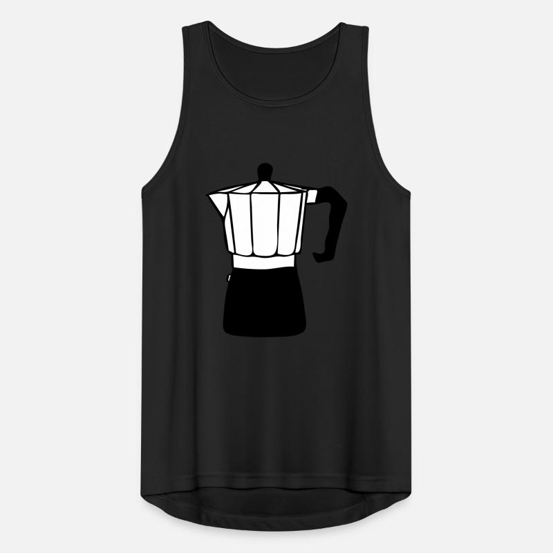 Kaffee Männer Tank Top atmungsaktiv