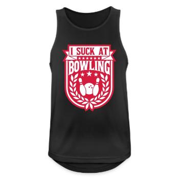 Je suis nul au bowling - Débardeur respirant Homme - noir - Devant - Nick (188cm)