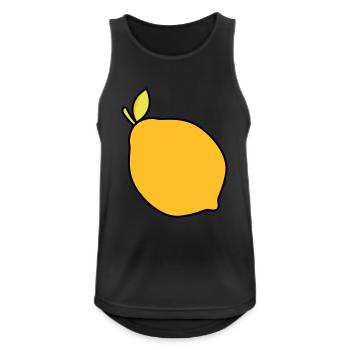 lemon - Men's Breathable Tank Top - black - Front - Nick (188cm)