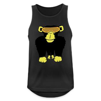 Funky Sonnenbrille Gorilla Cooler Party Affe Spaß - Männer Tank Top atmungsaktiv - Schwarz - Vorne - Nick (188cm)