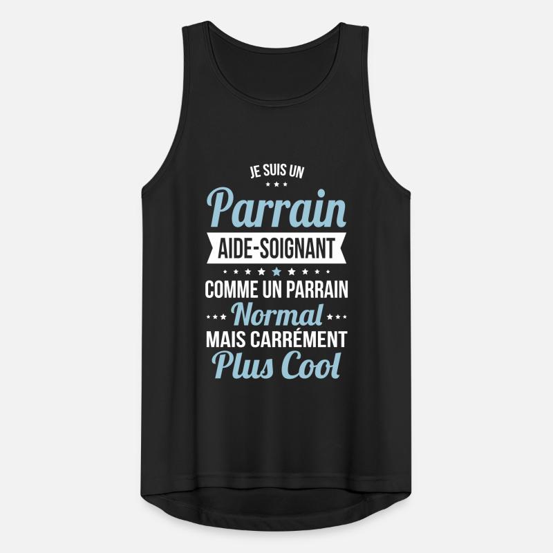 Parrain aide-soignant plus cool Débardeur respirant Homme