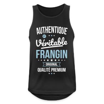 Authentique et véritable Frangin - Idée Cadeau - Débardeur respirant Homme - noir - Devant - Nick (188cm)