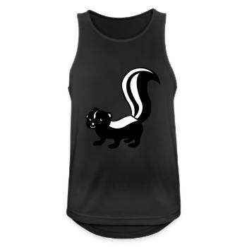 stinktier_02 - Men's Breathable Tank Top - black - Front - Nick (188cm)