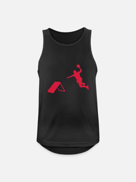 tchoukball silhouette ombre shadow9 but - Débardeur respirant Homme - noir