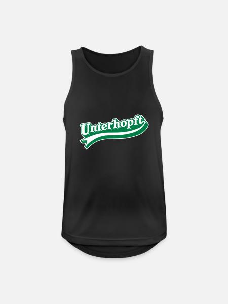 Unterhopft - Men's Breathable Tank Top - black