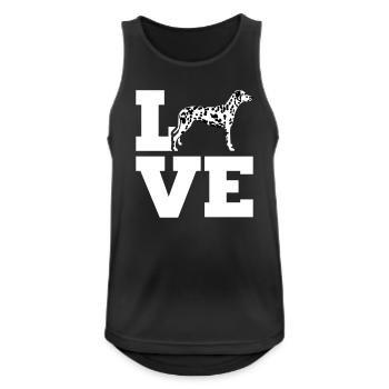 Dalmatian - Men's Breathable Tank Top - black - Front - Nick (188cm)
