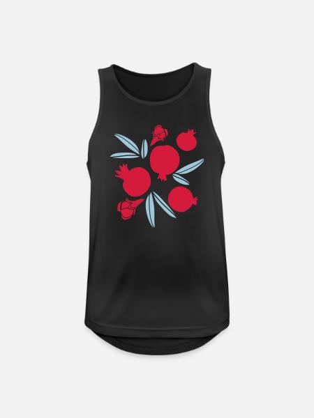 Pomegranates fruit - Men's Breathable Tank Top - black