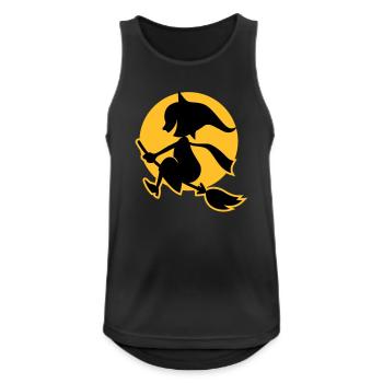 vl034b_hexe_2c - Männer Tank Top atmungsaktiv - Schwarz - Vorne - Nick (188cm)
