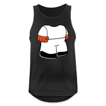 koerper zwerg klein gesicht kopf lustig comic - Männer Tank Top atmungsaktiv - Schwarz - Vorne - Nick (188cm)