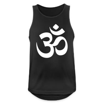 om symbole - Débardeur respirant Homme - noir - Devant - Nick (188cm)