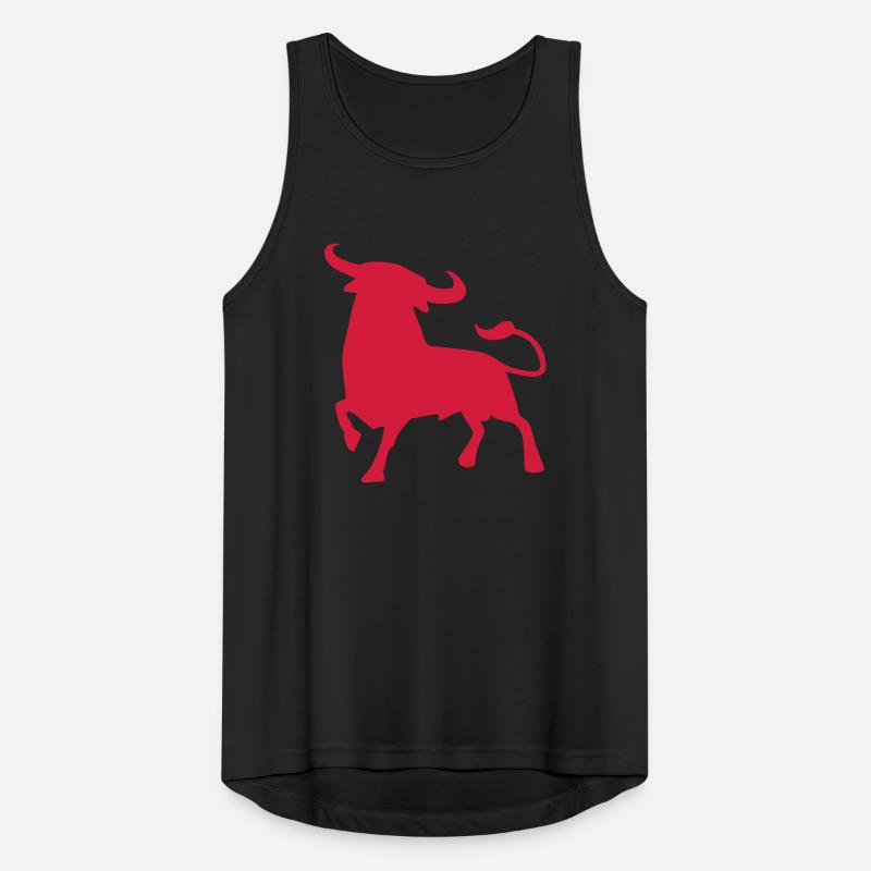 Stier kampfstier andalusien spanischer baskischer Männer Tank Top atmungsaktiv