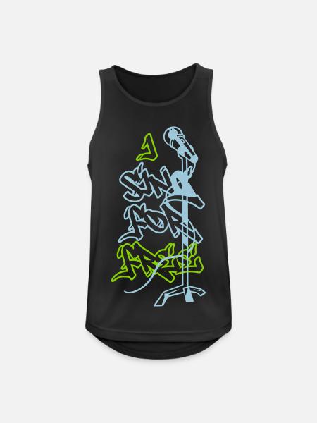 I Sing for Free - Men's Breathable Tank Top - black