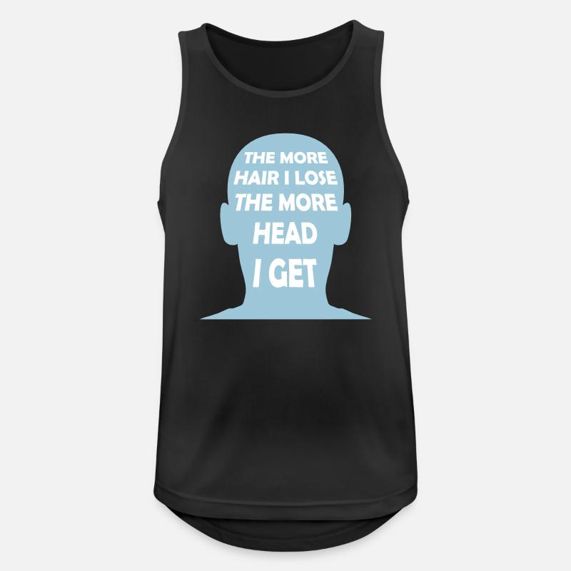 I get more head - Men's Breathable Tank Top - black