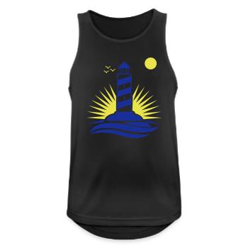 Lighthouse - Men's Breathable Tank Top - black - Front - Nick (188cm)