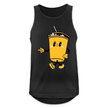 Drink Cartoon - Men's Breathable Tank Top - black - Front - Nick (188cm)