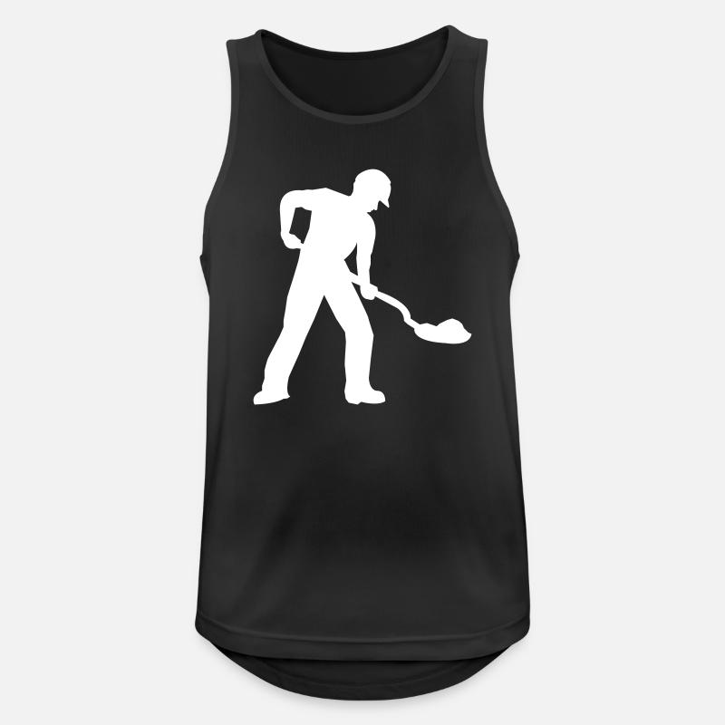 Construction worker construction site - Men's Breathable Tank Top - black