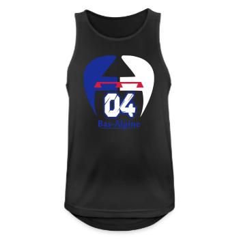 Logo von Bas-Alpine 04 - Männer Tank Top atmungsaktiv - Schwarz - Vorne - Nick (188cm)