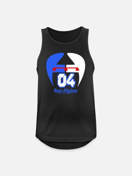 Logo Bas-Alpine 04 - Débardeur respirant Homme - noir