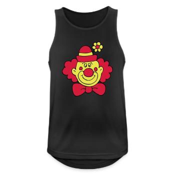 Clown - Männer Tank Top atmungsaktiv - Schwarz - Vorne - Nick (188cm)