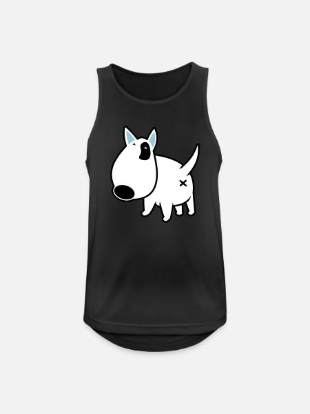 bully_illu_backside_3c - Männer Tank Top atmungsaktiv - Schwarz