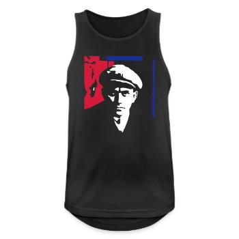 majakovskij1_3c_ge - Männer Tank Top atmungsaktiv - Schwarz - Vorne - Nick (188cm)