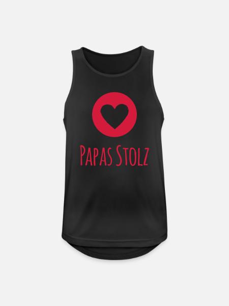 Papas Stolz (dh) - Männer Tank Top atmungsaktiv - Schwarz