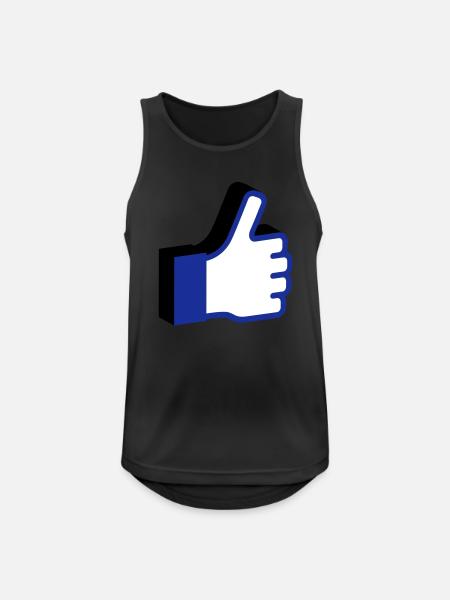 Like 3D - Men's Breathable Tank Top - black