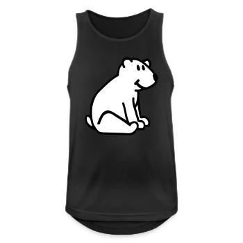 Polar bear - Men's Breathable Tank Top - black - Front - Nick (188cm)