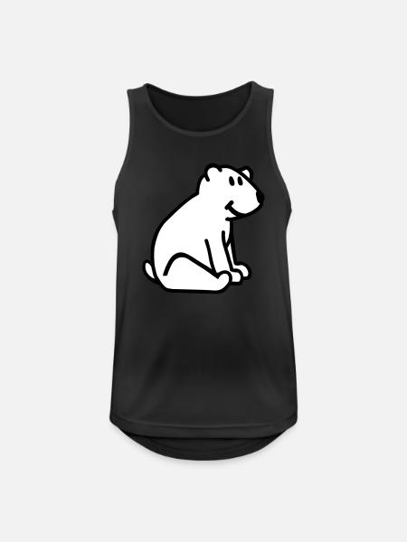 Polar bear - Men's Breathable Tank Top - black