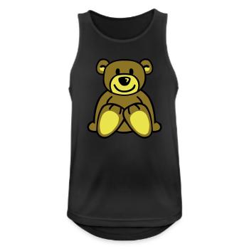 Nounours - Débardeur respirant Homme - noir - Devant - Nick (188cm)