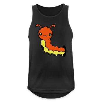 hole wall small baby child worm crawling snail cra - Men's Breathable Tank Top - black - Front - Nick (188cm)