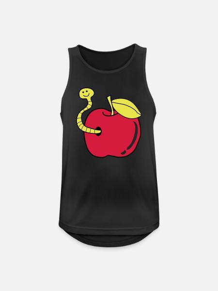 Worm Apple - Men's Breathable Tank Top - black