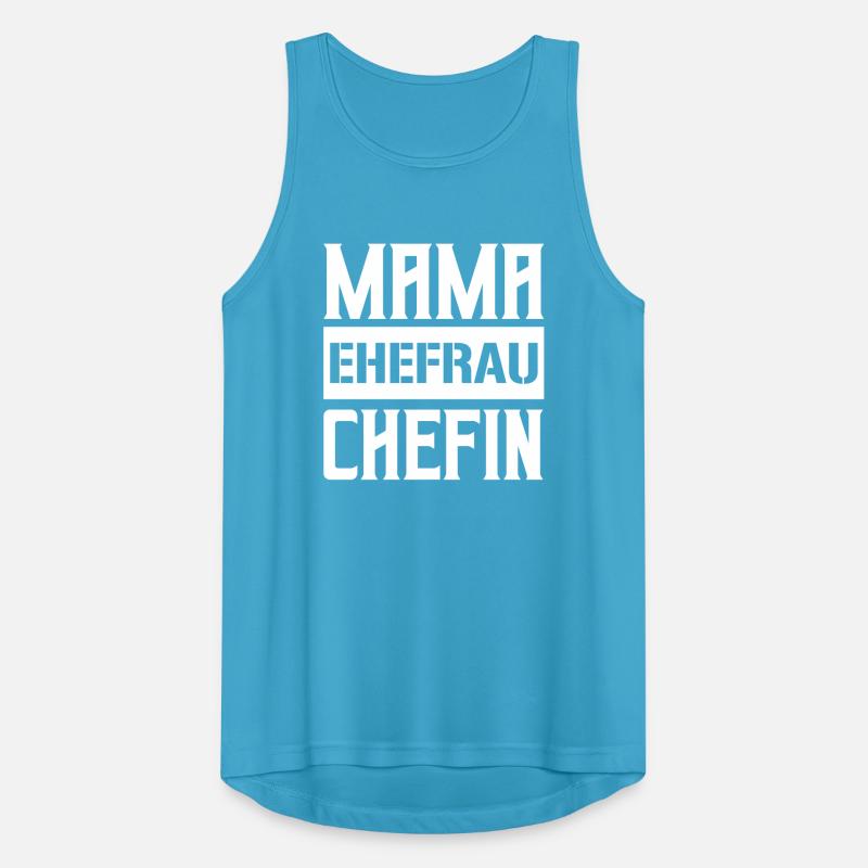 mama ehefrau chefin Männer Tank Top atmungsaktiv