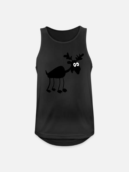 Moose - Men's Breathable Tank Top - black