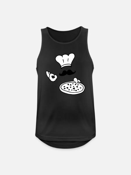 pizza chef - Men's Breathable Tank Top - black