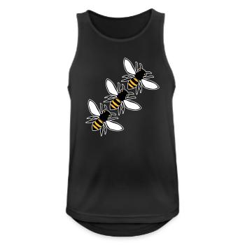 Abeilles voler - Débardeur respirant Homme - noir - Devant - Nick (188cm)