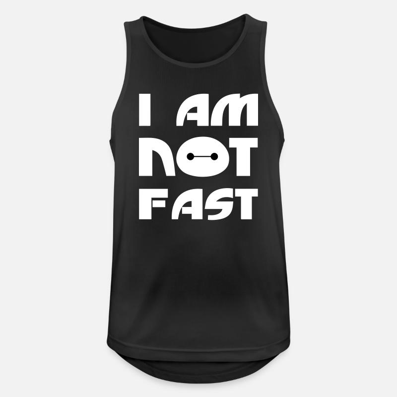 I Am Not Fast - Men's Breathable Tank Top - black