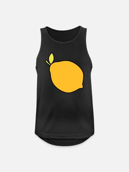 lemon - Men's Breathable Tank Top - black