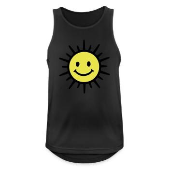 Sonne Freude Sommer - Männer Tank Top atmungsaktiv - Schwarz - Vorne - Nick (188cm)