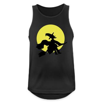 Hexe - Männer Tank Top atmungsaktiv - Schwarz - Vorne - Nick (188cm)