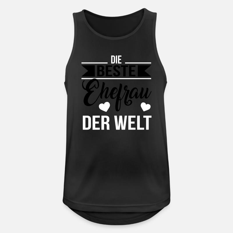 Die beste Ehefrau der Welt - Männer Tank Top atmungsaktiv - Schwarz