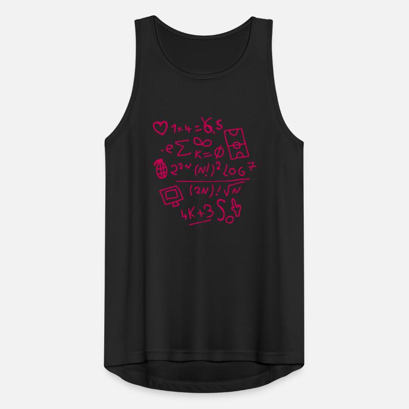 mathematical formula text Numbe figure Men's Breathable Tank Top