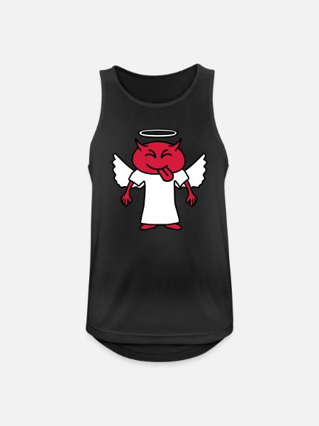 Cheeky Devil - Männer Tank Top atmungsaktiv - Schwarz