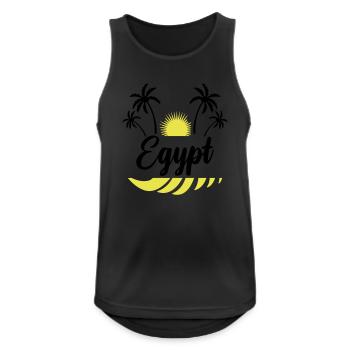 Egypt - Men's Breathable Tank Top - black - Front - Nick (188cm)