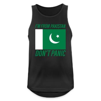 Pakistan Don't Panic - Men's Breathable Tank Top - black - Front - Nick (188cm)