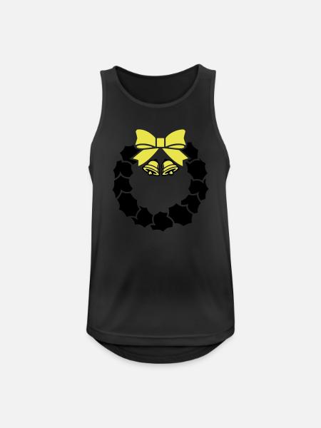 Wreath Bells 002 - Men's Breathable Tank Top - black